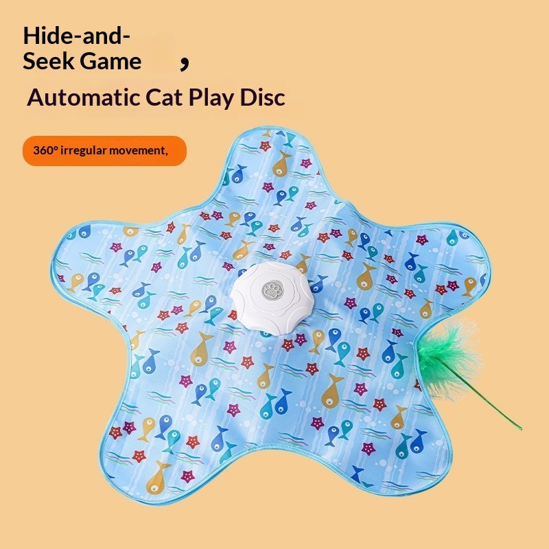Baguette teaser pour chat, couverture de console, design poisson à cinq branches