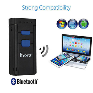 Máy quét mã vạch Mini eyoyo không dây bluetooth 2.4G Máy quét mã vạch 1D 2D không dây có dây kép với kho 16M - Product Image 2