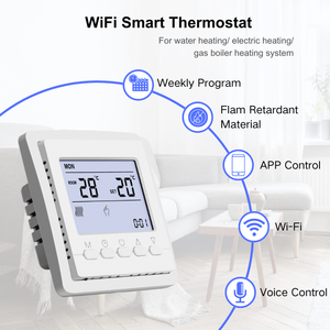 Экологичный Еженедельный программируемый ключевой термостат для Tuya Smart Life Home термостат с 16 А - Product Image 2