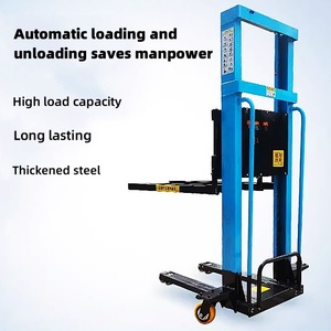 1T Portable Stacker Truck with <strong>Auto</strong> Lift AC Motor Power Source for Efficient <strong>Loading</strong> <strong>and</strong> <strong>Unloading</strong> of Goods up <strong>and</strong> Down