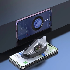 Bluetooth 5,3 resistente al agua con micrófono 2KM sistema de intercomunicación inalámbrico y casco de motocicleta auriculares Bluetooth para cuatro personas