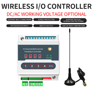 4-Channel Bidirectional Feedback <strong>Wireless</strong> IO Relay Controller Remote Control Switch 10A Max. Current 24V Max. Power Adapter - Product Image 3