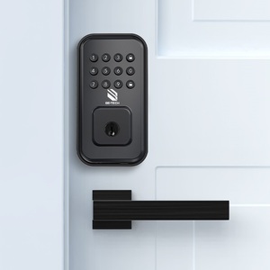 木製木製木製ドアキーピンコード入力付きBe-Tech自動デジタルスマートロック - Product Image 2
