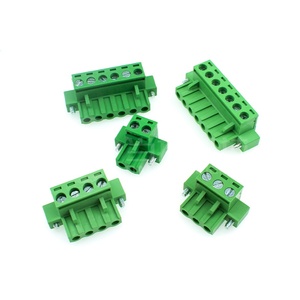 2EDGKM Bloque de terminales verde enchufable de 5,08mm con conector de terminal de PCB fijo de brida 2P-12P - Product Image 4