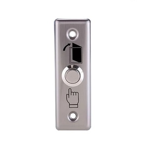 Metal Stainless Switch Door <strong>Exit</strong> <strong>Button</strong> <strong>Push</strong> to <strong>Open</strong> Home Release <strong>Button</strong> with LED Light for Access Control Lock System NO/COM - Product Image 2