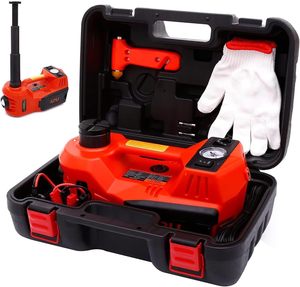新しく3 in 1電気自動車ジャック12V 5Tジャックコンプレッサー車用レンチツール緊急ツールキットモーターリフティングカージャック - Product Image 1