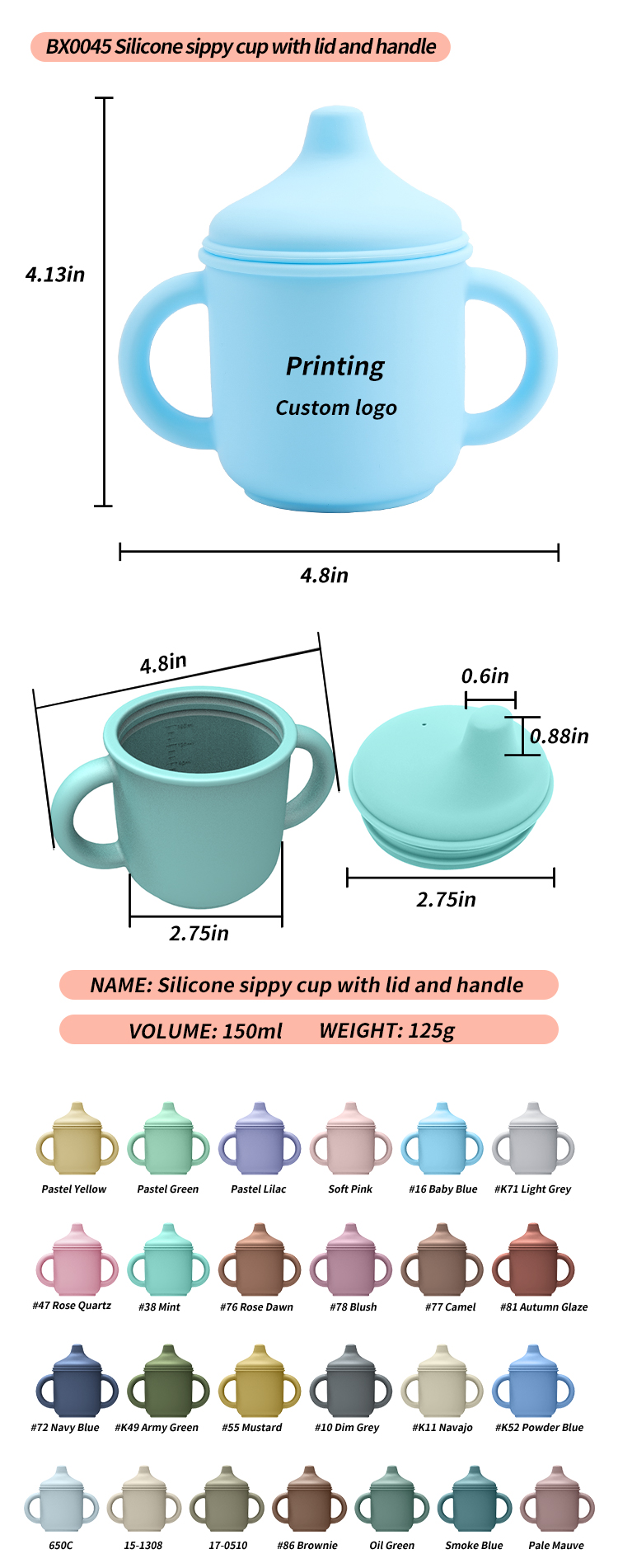 BX0045 silicone gobelet