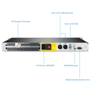 FMUSER FMT5.0-50H 50W <strong>FM</strong> Transmitter Set <strong>FM</strong> Broadcast Transmitter+DP100 Dipole Antenna <strong>Kit</strong> for Radio Station - Product Image 3