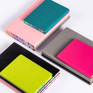 Customizable 100gsm A5 PU <strong>Notebook</strong> Printed Style Loose-leaf <strong>Binding</strong> Spray-Painted Colored Edge Variety Colors for School Use - Product Image 3