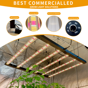 Maksdep מסחרי לגדול אורות Daisy שרשרת dmmable חקלאות אנכית 6 רגל 720w ספקטרום מלא 6 ברים צמח הטוב ביותר הוביל אור