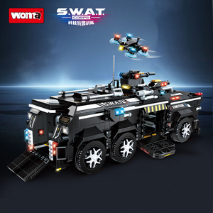 Woma ของเล่น C5020เด็กสติปัญญาเกมแบบทำมือสำหรับเด็กรถของเล่นบล็อกตัวต่อของเล่นชุดรถโมเดลอิฐ - Product Image 2