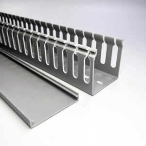 60*60mm PVC Fire Rated <strong>Trunking</strong> Wide Tooth PVC Cable Management <strong>Trunking</strong> <strong>Low</strong> Smoke Cable <strong>Trunking</strong> - Product Image 3