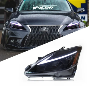 Lexus IS250 için 2006-2012 far takımı Lexus IS300 modifiye <span class=keywords><strong>LED</strong></span> gündüz farları koşu su dönüş sinyali
