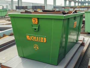 High Quality Customized Steel Industrial Garbage Dumpsters Recycling Construction <strong>Refuse</strong> Container Disposal Skip Waste Bins - Product Image 5