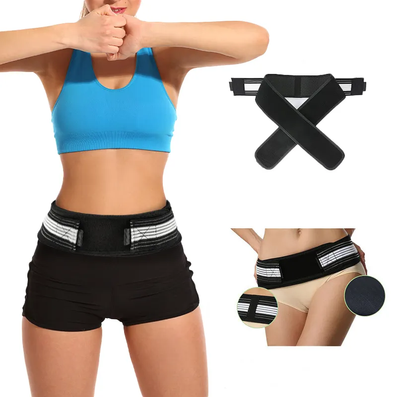 Pelvic correction belt custom logo adjustable relieve back and waist pain compress sacroiliac belt