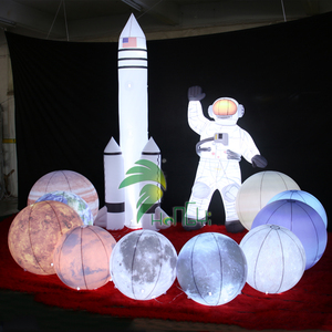 Led şişme özel astronaut gezegen modeli uzay serisi modeli Spaceman ve roket - Product Image 2