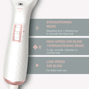 Cepillo de aire caliente 3 en 1, infrarrojo, iones negativos, Internet, celebridad, multifunción, peine de pelo recto, peine de aire caliente Perezoso - Product Image 4