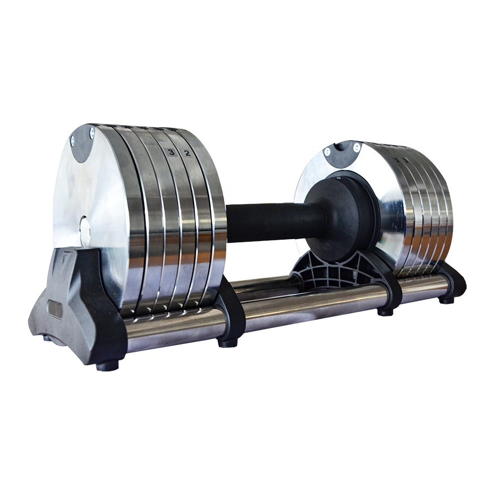 adjustable chrome dumbbell