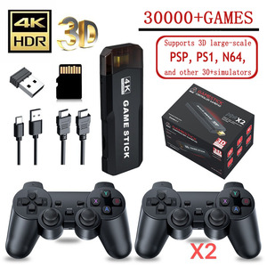 GD10/X2บวก4K HD TV เกมสติ๊กควบคุมไร้สายวิดีโอเกมคอนโซลสำหรับ N64/PS1รองรับ NES FC <span class=keywords><strong>SNES</strong></span> รูปแบบเกม - Product Image 3