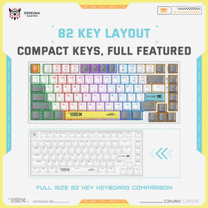 ONIKUMA G58 82 <strong>Keys</strong> Wired <strong>Keyboard</strong> Mechanical Gaming <strong>Keyboard</strong> Professional Ergonomic <strong>Computer</strong> RGB Hot-Swappable <strong>Keyboard</strong> - Product Image 3