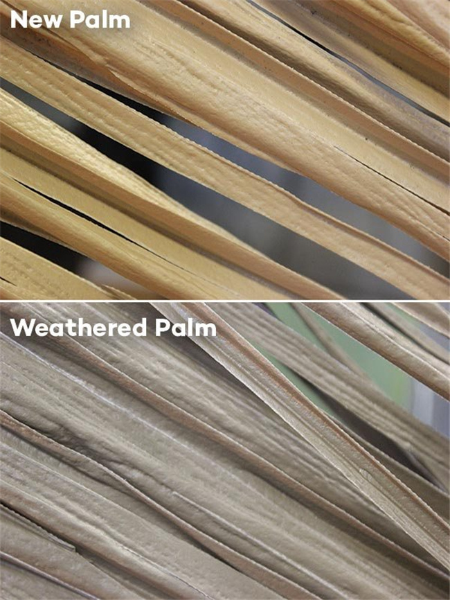 Factory Wholesale Synthetic Artificial Palm Leaves Thatch Roof Tiles With Good Quality