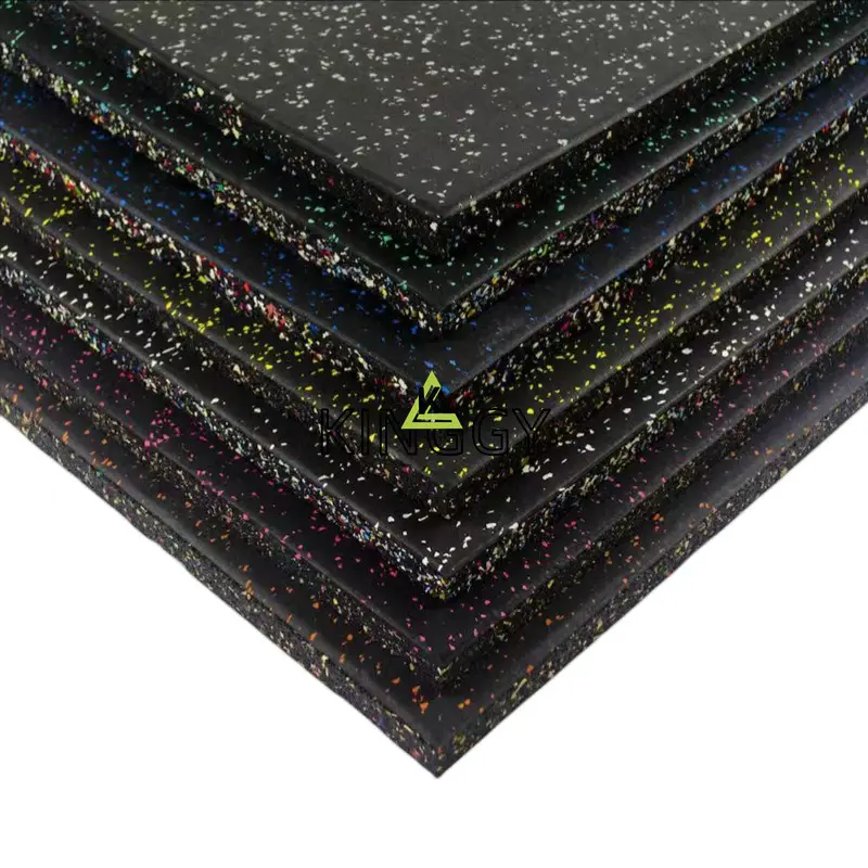 Anti-slip EPDM Gym Flooring Rubber Tiles 1mx1m 50x50cm Interlocking Rubber Floor Mat for Gym