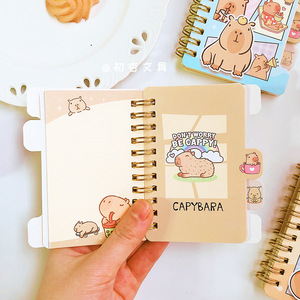 高品质创意水豚分类线圈书学生可爱迷你笔记本 - Product Image 5