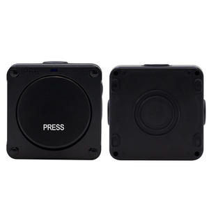 Black IP66 20A 1GANG <strong>1</strong> <strong>Way</strong> Retractable Switch High Protection and Press Switch Technology - Product Image 2
