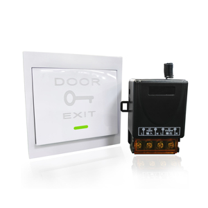 New <strong>Push</strong> EIXT <strong>Button</strong> 433mhz Transmitter and DC 12V Receiver for Access <strong>Control</strong> <strong>System</strong> - Product Image 1