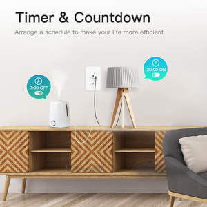 Tuya ปลั๊กไฟติดผนัง Wi-Fi 3ขาเอาท์พุต16A 10A ปลั๊กอัจฉริยะพร้อมรีโมทควบคุม Google Home Alexa - Product Image 3