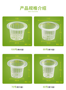 水耕栽培PVCシステム用水耕栽培バスケットネットポット - Product Image 5