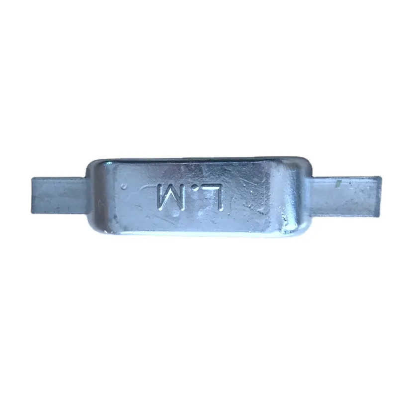 ASTM B418-95 99% Pur anode En Zinc Lingots pour bateaux anti-corrosion en aluminium de zinc de magnésium anode de Zinc Ruban Anode arbre