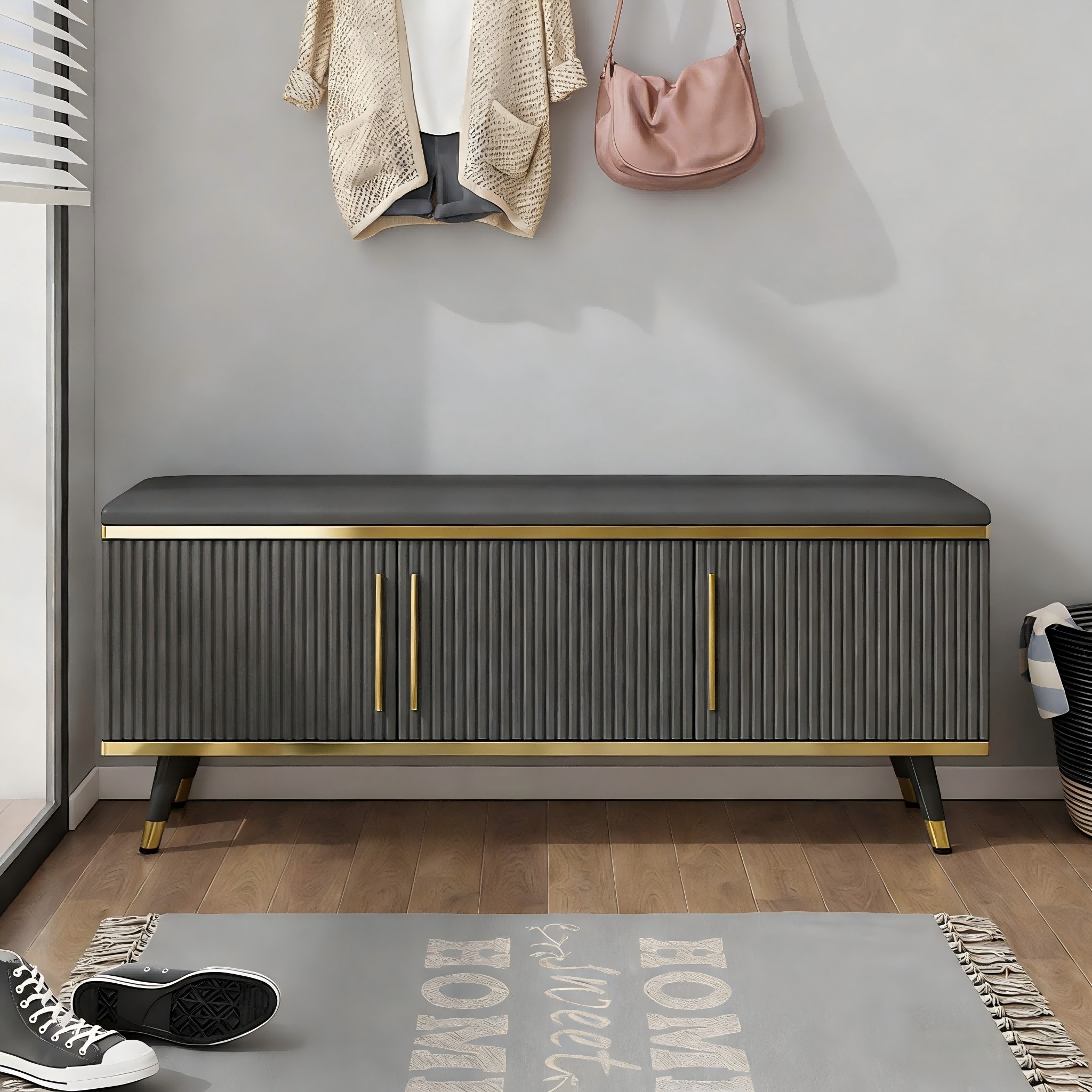 Gris foncé + Or