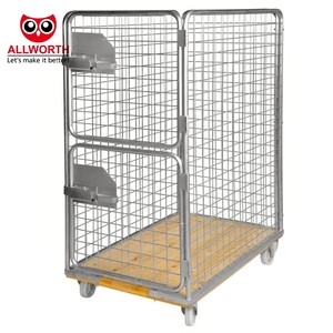 High Quality Easy <strong>Loading</strong> <strong>and</strong> <strong>Unloading</strong> Versatile Stackable Shopping Trolley with Basket <strong>and</strong> Base for Organized Storage - Product Image 3