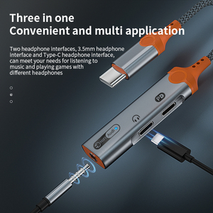3 in 1 <strong>Audio</strong> Jack <strong>Adapter</strong> USB-C to 3.5mm Headphone Jack <strong>Adapter</strong> Type C to <strong>Audio</strong> Cable Hi-Res 60W Fast Charge <strong>Adapter</strong> - Product Image 4