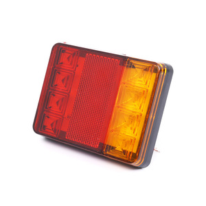 20W 12V 24V 80V卸売ベスト交換ストップテールターンランプバー表面実装スクエアLedボートトレーラーテールライト - Product Image 3