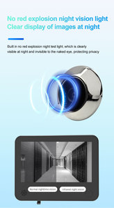 Tuya Wifi PIF <strong>Motion</strong> <strong>Detection</strong> Alarm Night Vision 6000mah Battery Charging 4.3inch Smart Door Viewer for Home Security <strong>System</strong> - Product Image 3