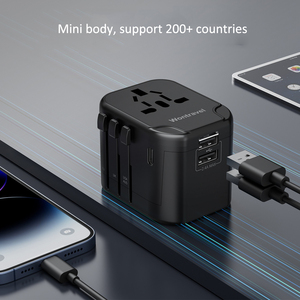 世界插头国际多插头USB C型插座，全球电源适配器通用旅行插头迷你适配器充电器 - Product Image 4