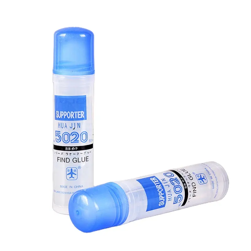 High quality 50ML 5020 5021 non-toxic stationery liquid glue stick , water glue, adhesive glue for school&office&home