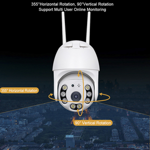 Telecamere de seguridad WIFI luce bianca visione notturna a colori doppia sorgente luminosa macchina fotografica a sfera monitoraggio intelligente Out - Product Image 4