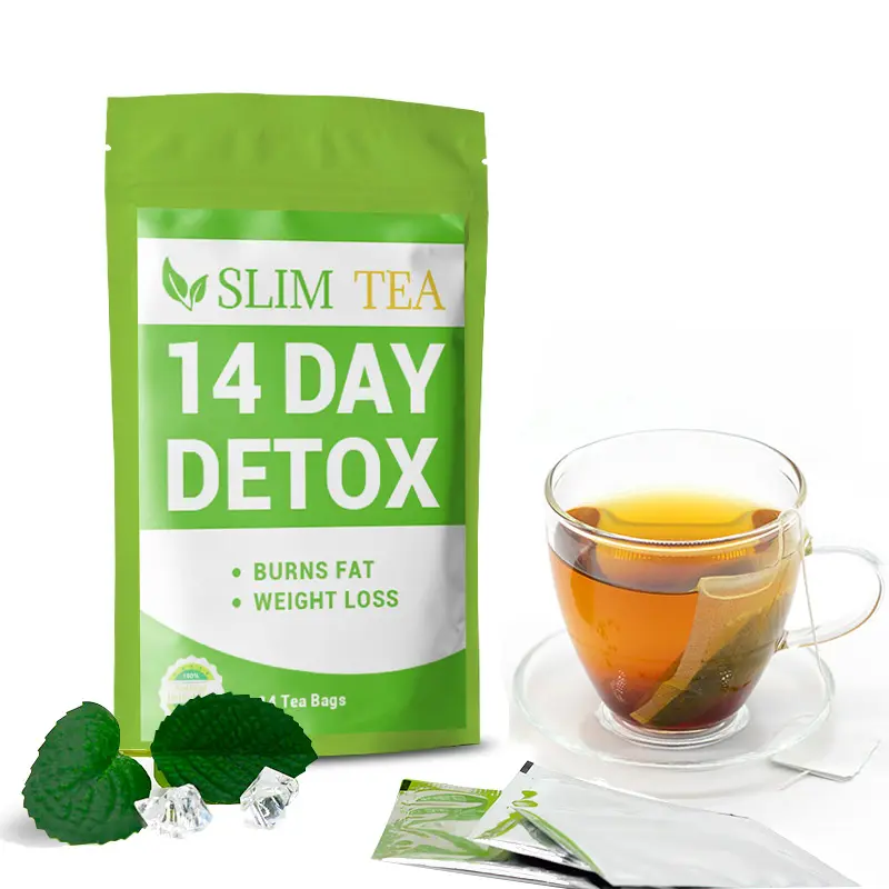 Chá natural de desintoxicação para perda rápida de peso, chá natural de fábrica com 14 28 dias, chá de ervas para emagrecer, queimar gordura, limpar o metabolismo, sem efeitos colaterais