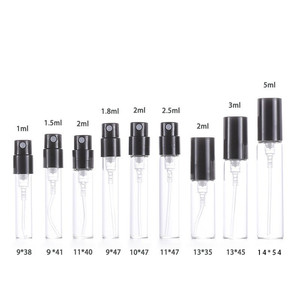 Mini Tester <strong>Empty</strong> 1ml 1.5ml 2ml 1.8ml <strong>2.5ml</strong> Round Fine Mist Spray Perfume Sample Glass Vial Pocket Sprayer <strong>Bottle</strong> for Perfume - Product Image 5