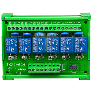 YT 6 Channel <strong>Relay</strong> Module Driver Board <strong>Output</strong> Amplifier Board <strong>PLC</strong> Board <strong>Relay</strong> Module DIN Rail Mount <strong>Relay</strong> 3V 10A NPN - Product Image 1