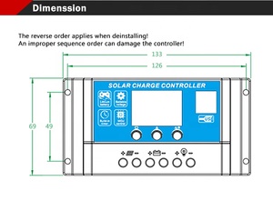 Hot Sale <strong>Controller</strong> 12V/24V Auto. Detection 10-<strong>30A</strong> Solar Charger <strong>Controller</strong> 10A <strong>PWM</strong> <strong>Controller</strong> - Product Image 6
