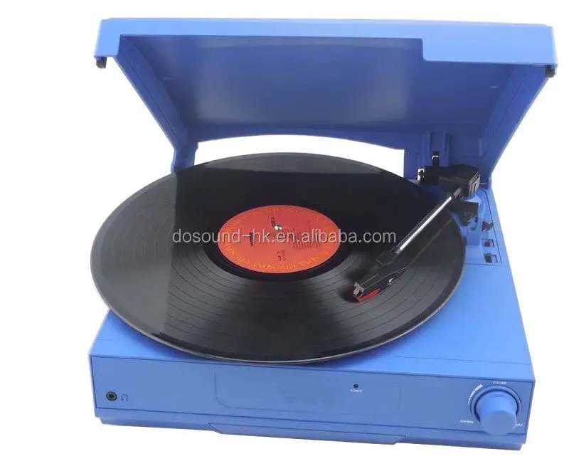 Customized Portable 3 Speed Stereo Cruiser Turntable with Built in Speakers and recording turntable player