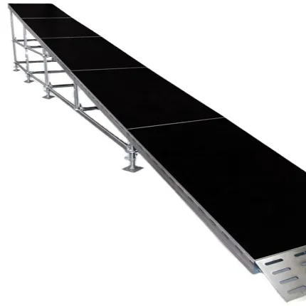 4ftx4ft noir plancher de scène