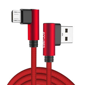 织物编织微型usb电缆直角电缆android免费样品90度1m原始5针mi android fast usb电缆 - Product Image 3