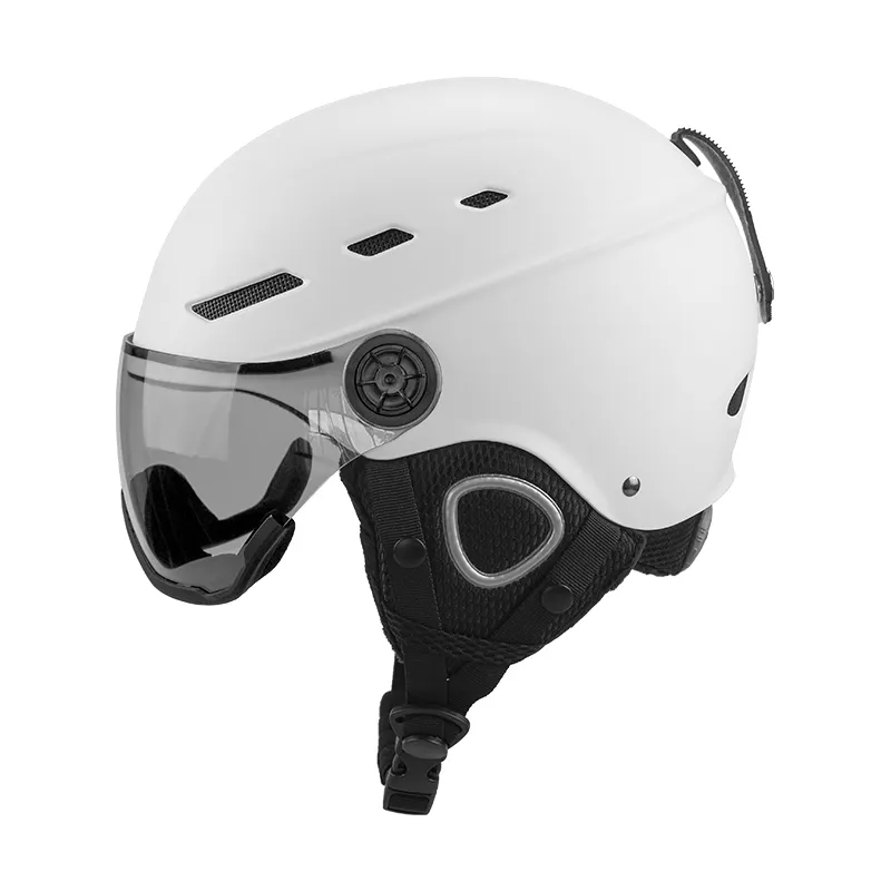 OEM kualitas tinggi populer helm ski dengan kacamata pemuda dewasa salju olahraga Snowboard helm dewasa helm Ski dengan visor casco