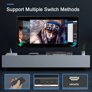 Conmutador de matriz 4K HDMI 4 en 2 salidas HDCP2.2 Gestión EDID con EARC D-o-lby Vision SPDIF Audio 2 en 2 salidas conmutador de matriz HDMI