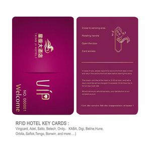 Kaba บัตร RFID โรงแรม13.56MHz Mifare คีย์การ์ดโรงแรม
